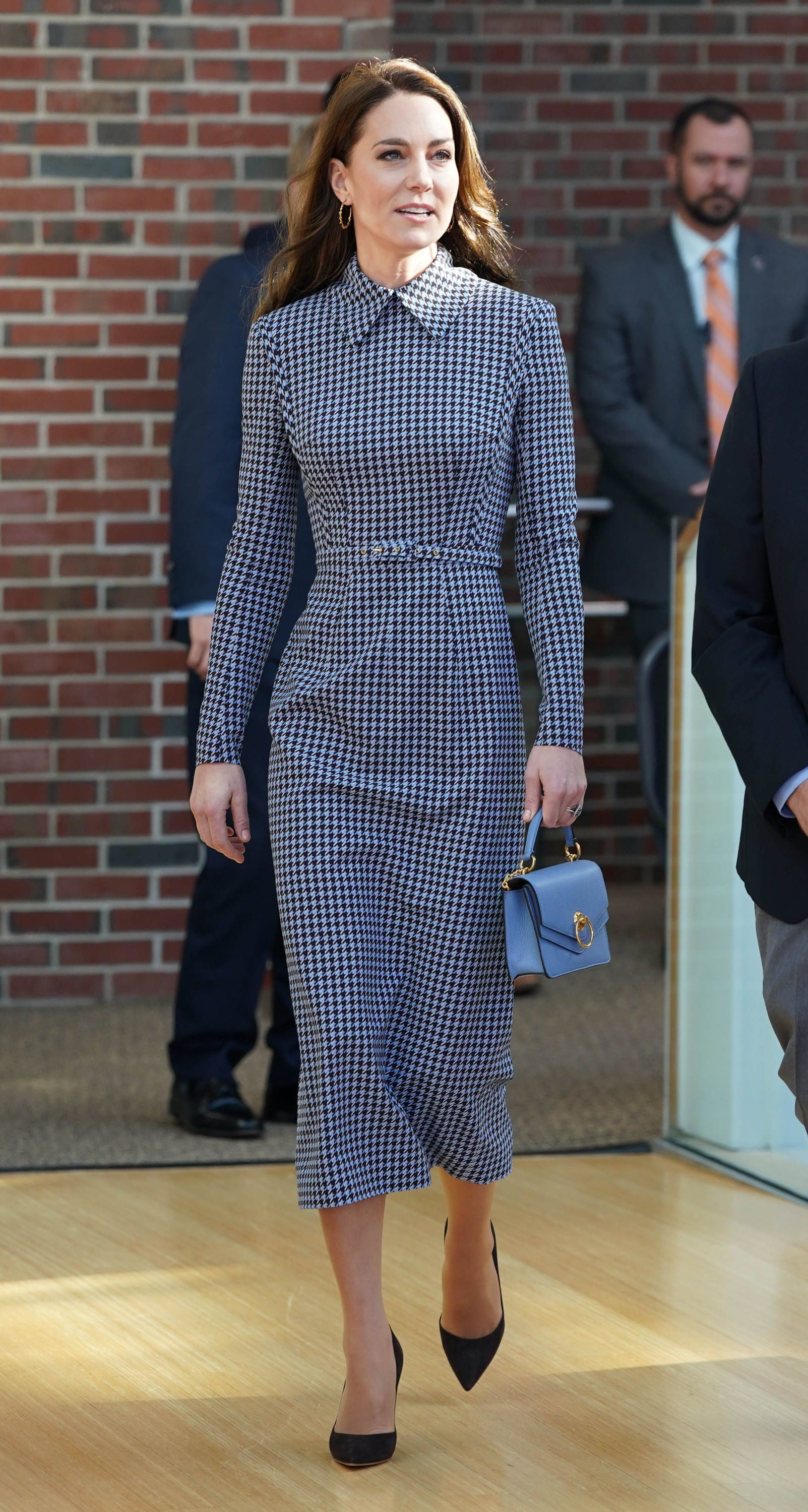 The Princess of Wales during a visit to the Center on the Developing Child at Harvard University, in Cambridge, Boston, Massachusetts