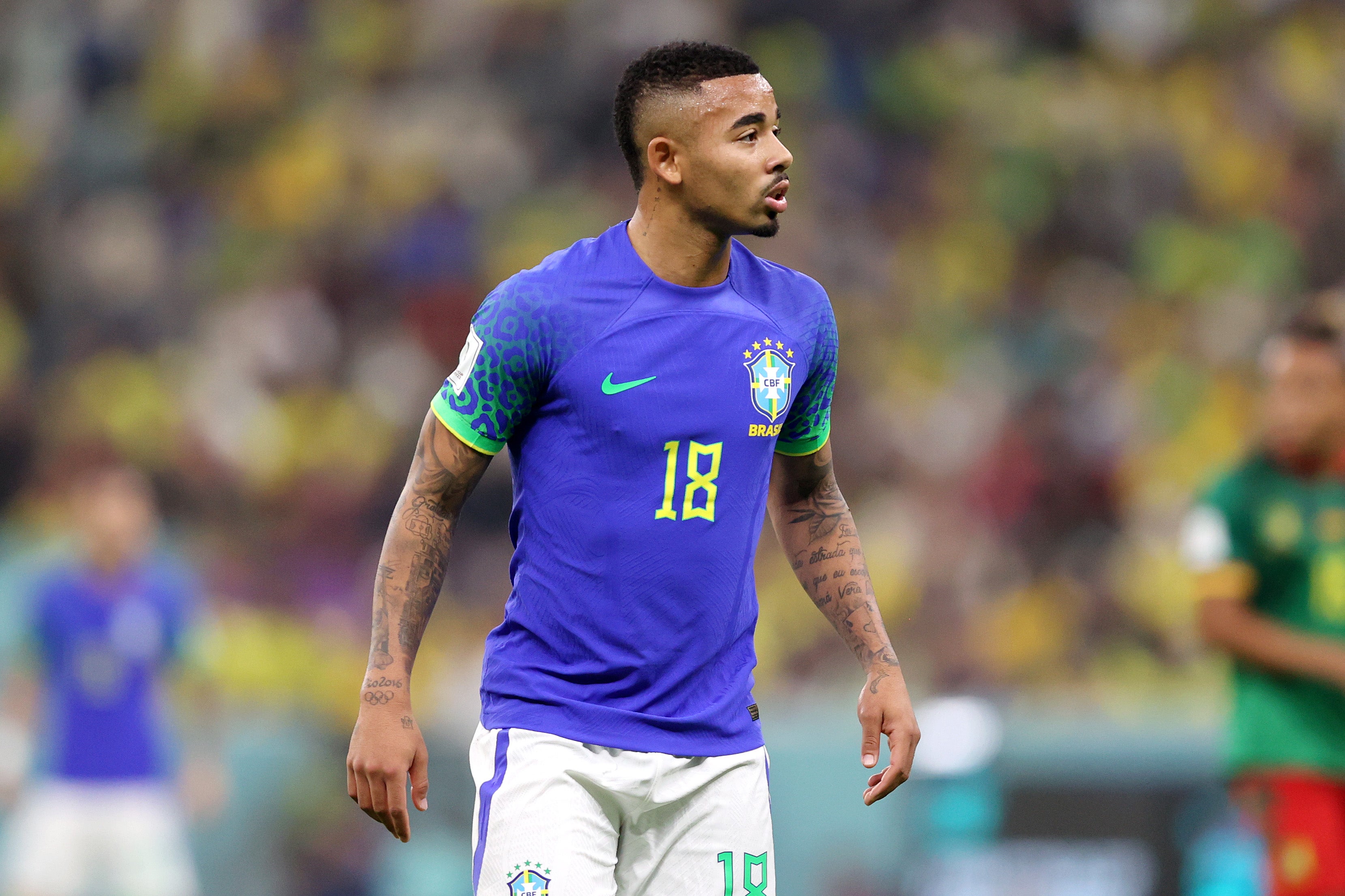 Gabriel Jesus failed to impress for Brazil against Cameroon
