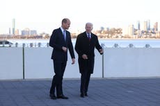 Prince William and Biden’s Boston meeting encounters rail worker protests