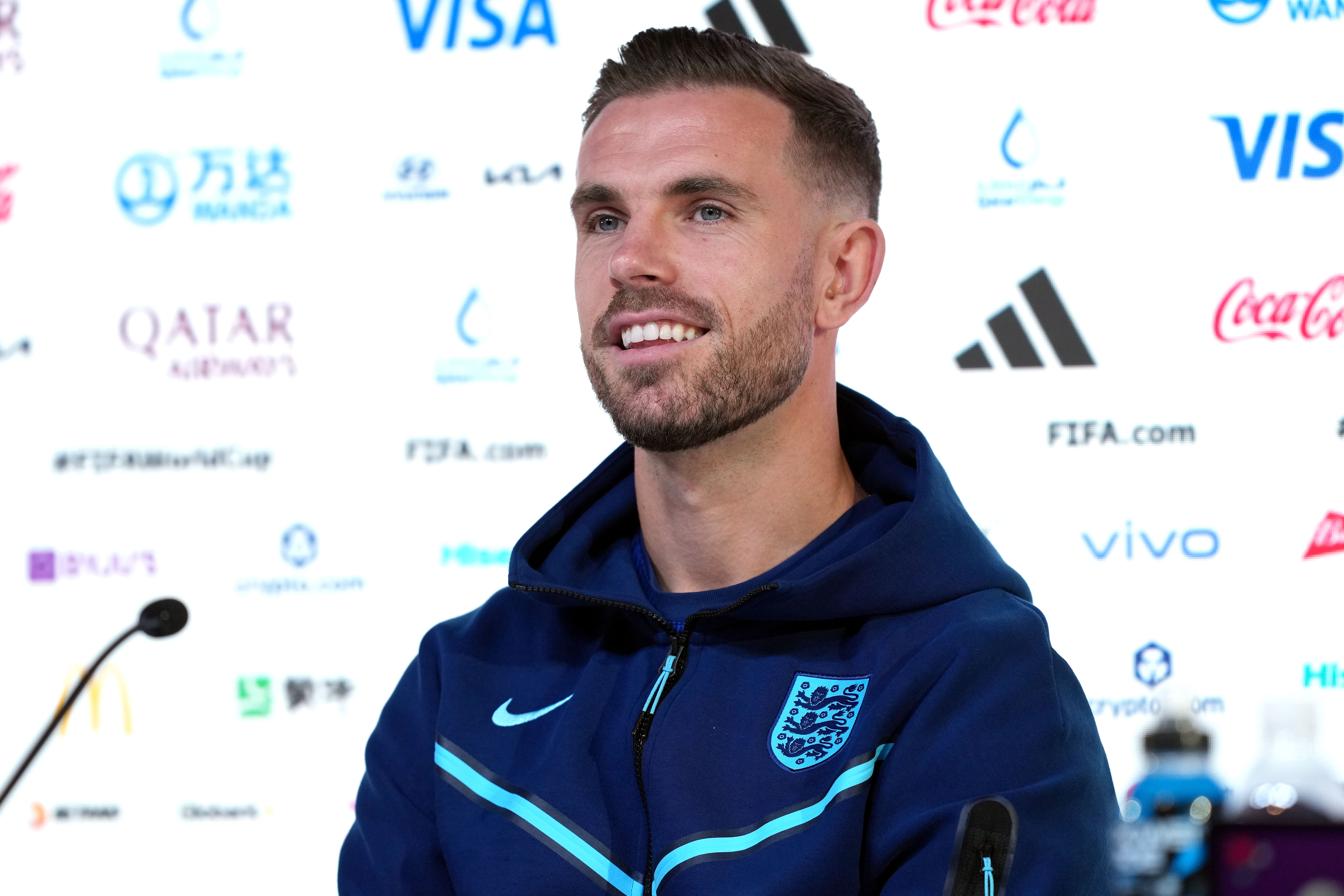 Jordan Henderson is solely focused on England’s game against Senegal (Martin Rickett/PA)