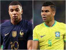 Kylian Mbappe, Casemiro and Harry Maguire: World Cup 2022 team of the group stage