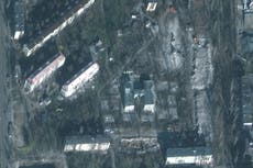 Satellite images show expansion of Mariupol graveyard and destruction of city by Russia