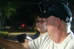 Body camera footage shows Tampa Bay, Florida, police chief Mary O’Connor, on 13 November during a traffic stop