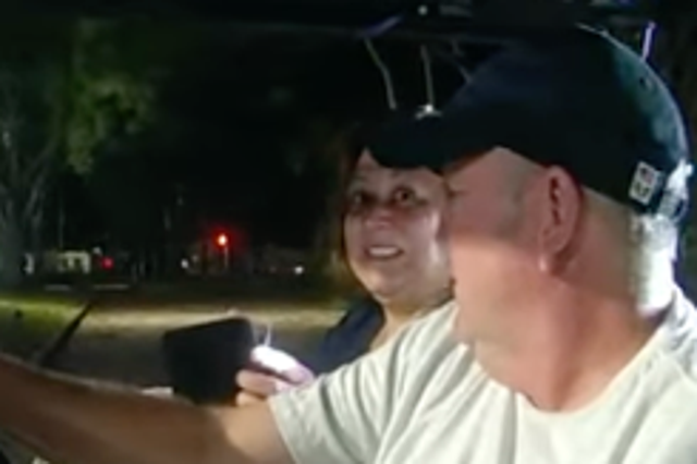 <p>Body camera footage shows Tampa Bay, Florida, police chief Mary O’Connor, on 13 November during a traffic stop</p>
