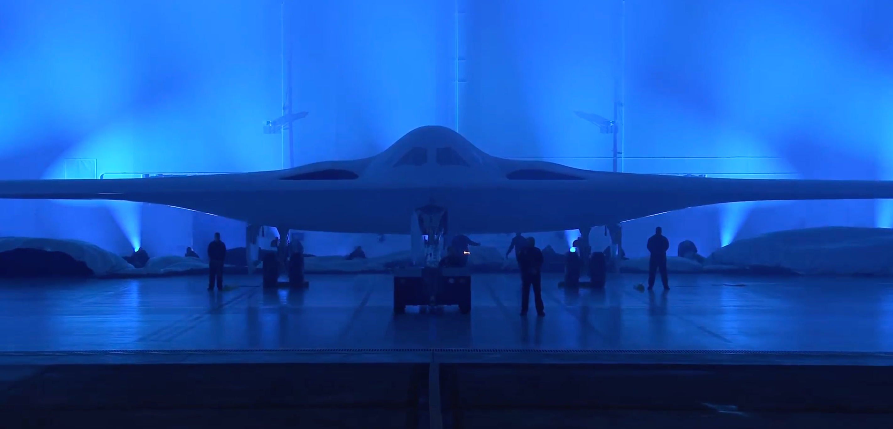 stealth bomber at night