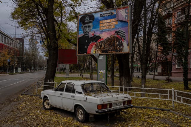 APTOPIX Russia Ukraine War Billboards Photo Gallery