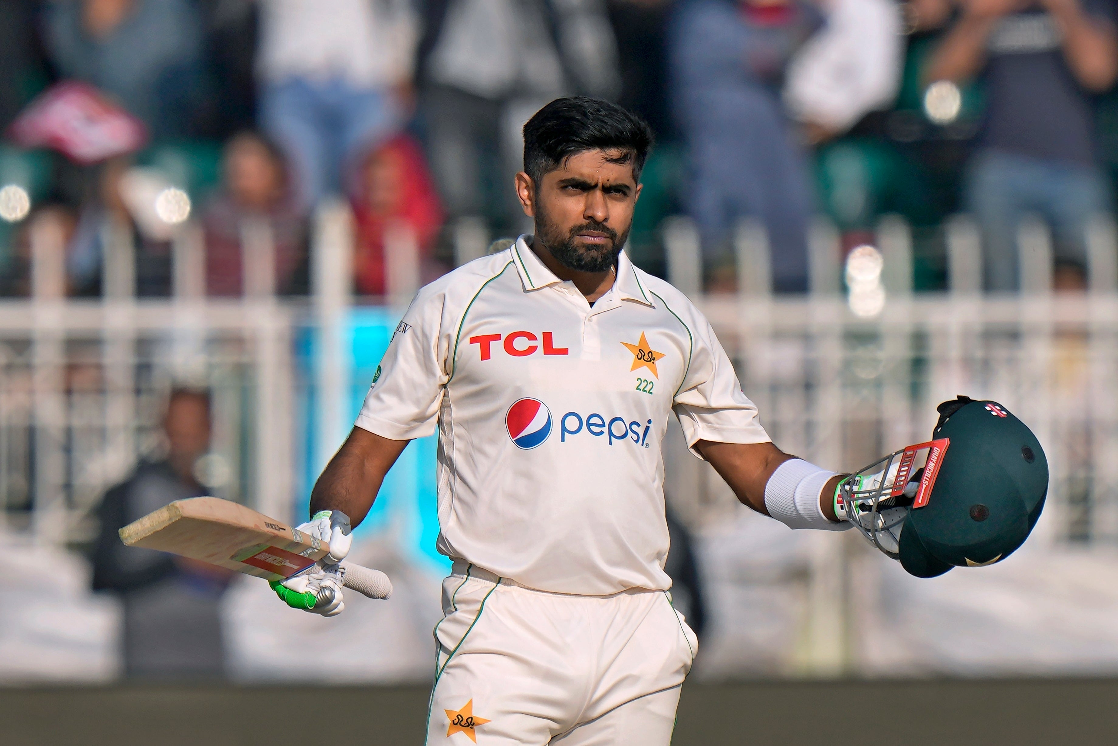 Pakistan captain Babar played an elegant innings to become the seventh centurion of the Test