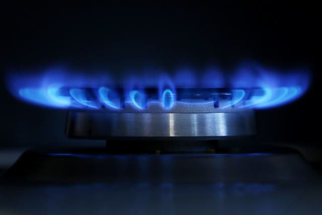A general view of a gas hob burning as consumer groups are predicting that the UK’s other major energy suppliers will raise prices after SSE announced an 8.2% increase in domestic bills.