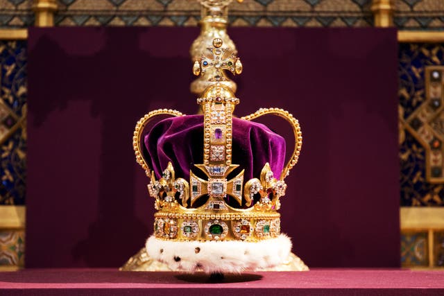 <p>St Edward's Crown is pictured during a service to celebrate the 60th anniversary of the Coronation of Queen Elizabeth II at Westminster Abbey, on June 4, 2013</p>