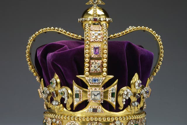 The St Edward’s Crown (Buckingham Palace/PA)
