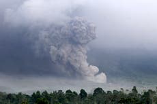 Indonesia’s highest volcano erupts as evacuations carried out on most densely populated island