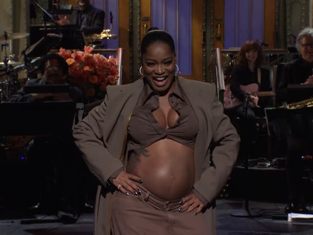 <p>Keke Palmer reveals she is pregnant on Saturday Night Live</p>