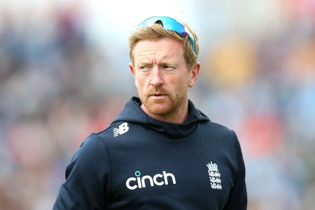Paul Collingwood insisted England are “not scared of losing”, with Pakistan requiring 263 more runs to win (Nigel French/PA)