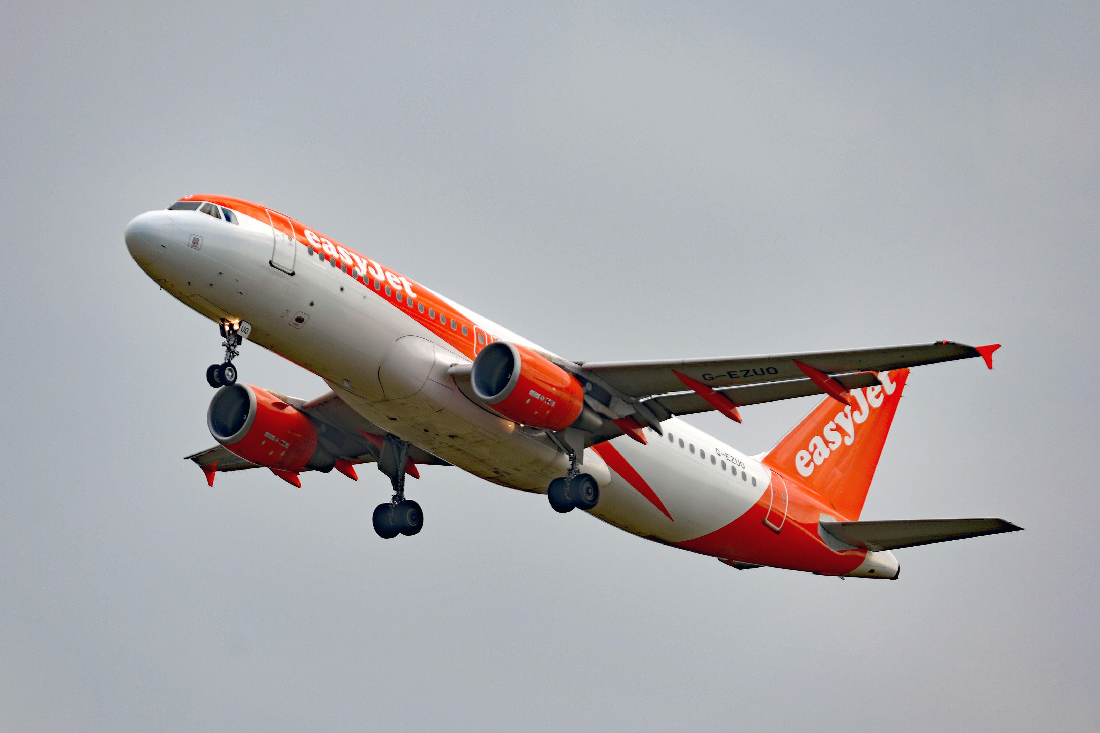 Both easyJet flights were cancelled due to bad weather