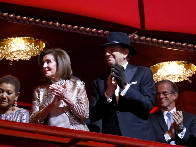 <p>Nancy Pelosi and Paul Pelosi attend the 45th Kennedy Center Honors ceremony at The Kennedy Center on 4 December 2022 in Washington, DC</p>