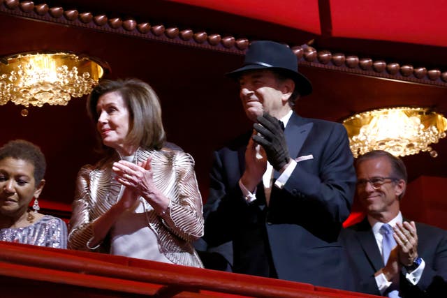 <p>Nancy Pelosi and Paul Pelosi attend the 45th Kennedy Center Honors ceremony at The Kennedy Center on 4 December 2022 in Washington, DC</p>