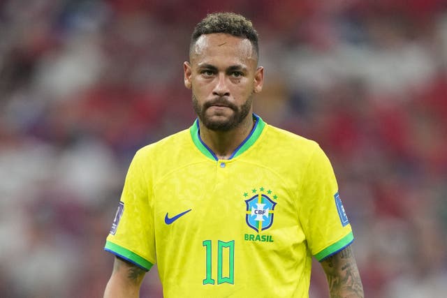 Neymar in action for Brazil (Peter Byrne/PA)