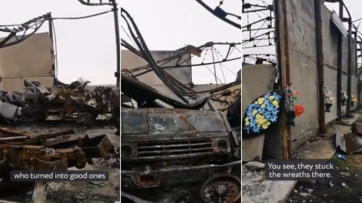 ロシア・ウクライナ戦争 – ライブアップデート：キエフは、プーチンの軍隊が燃えているロシアの装備を集団墓地に変えていると言います
