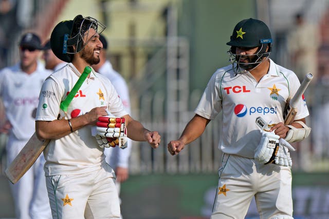 England toiled away with little reward in the afternoon session as Pakistan edged closer to victory (Anjum Naveed/AP)