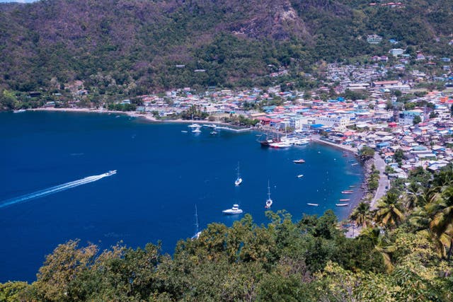 The incident happened in Soufriere on St Lucia (Tim Wright/Alamy/PA)