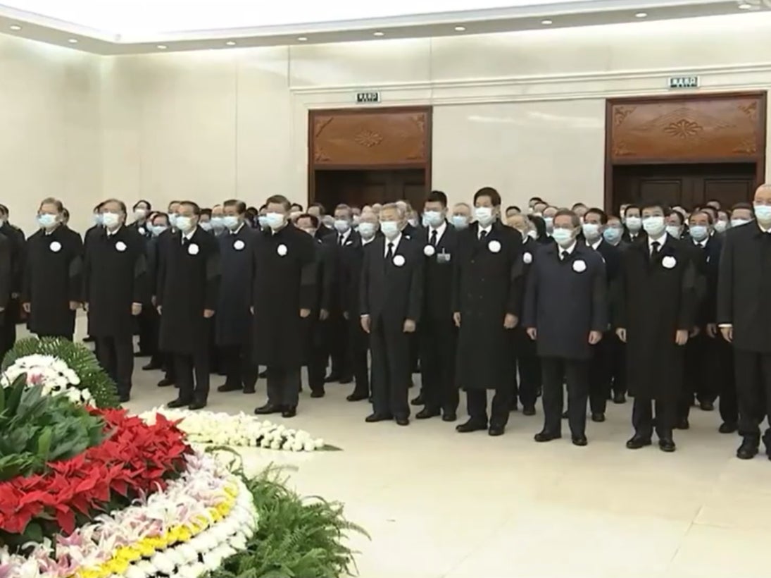 <p>Hu Jintao, Xi Jinping paid last respects to Jiang Zemin in Beijing on Monday, 5 December 2022</p>