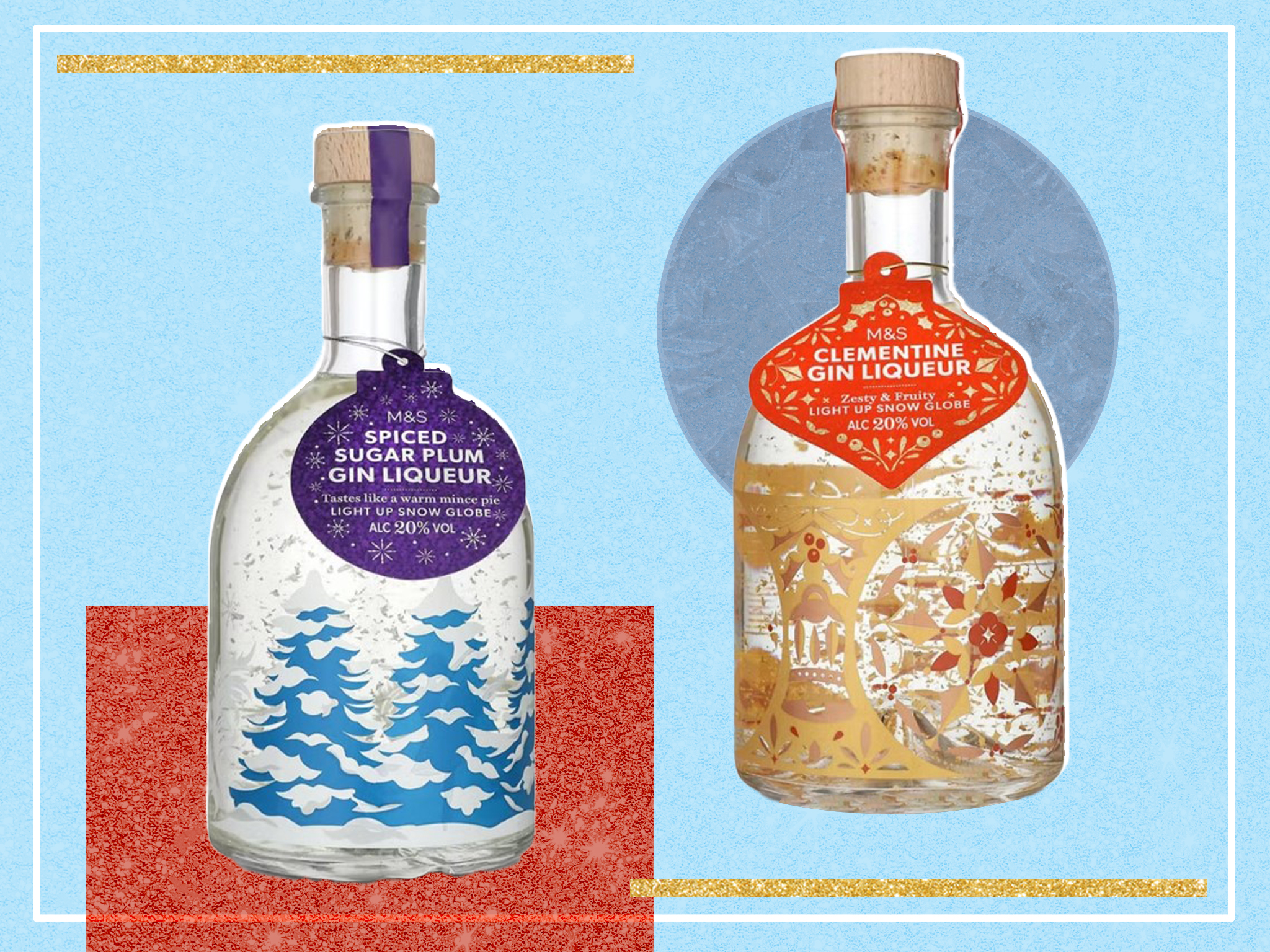 M&S’s light-up snow globe gin liqueur duo is now only £20 for two bottles, to get you in the Christmas spirit