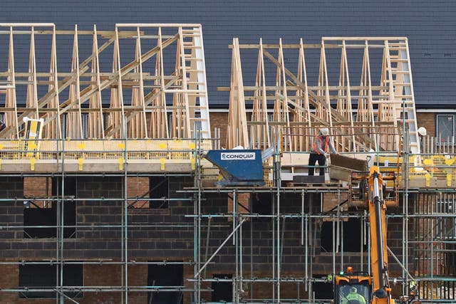 Activity among the UK’s housebuilders stalled in November (Gareth Fuller/PA)