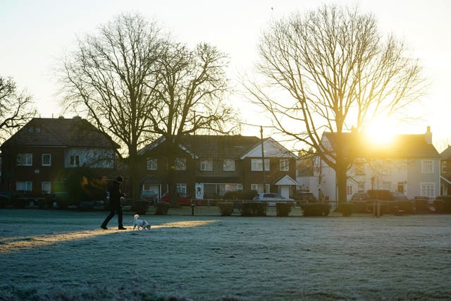 Icy weather is expected to hit the UK this week (Aaron Chown/PA)