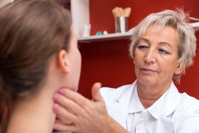 A sore throat is one of the primary signs of Strep A infection (Alamy/PA)