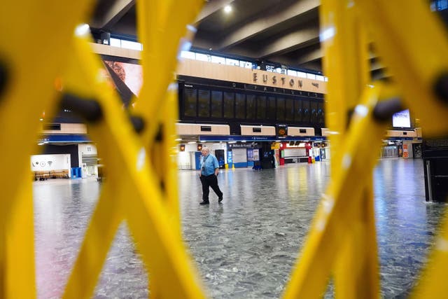 The announcement of more rail strike dates has sparked fears that many people will be unable to visit loved ones over Christmas (Victoria Jones/PA)