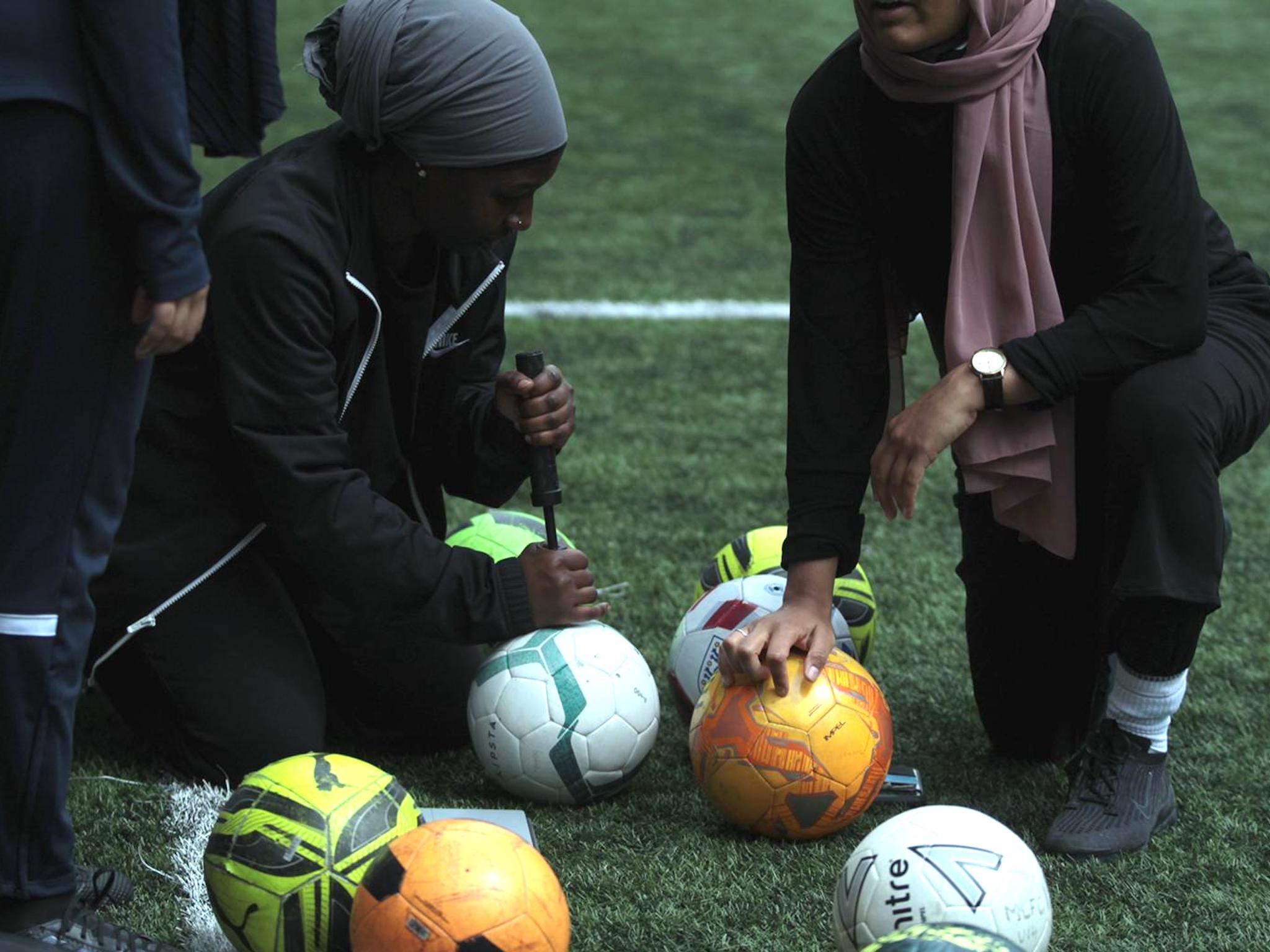 ’This feels like an exciting time that will make a difference for sports groups like ours and the women who play for us,’ says Sisterhood FC’s Saleh
