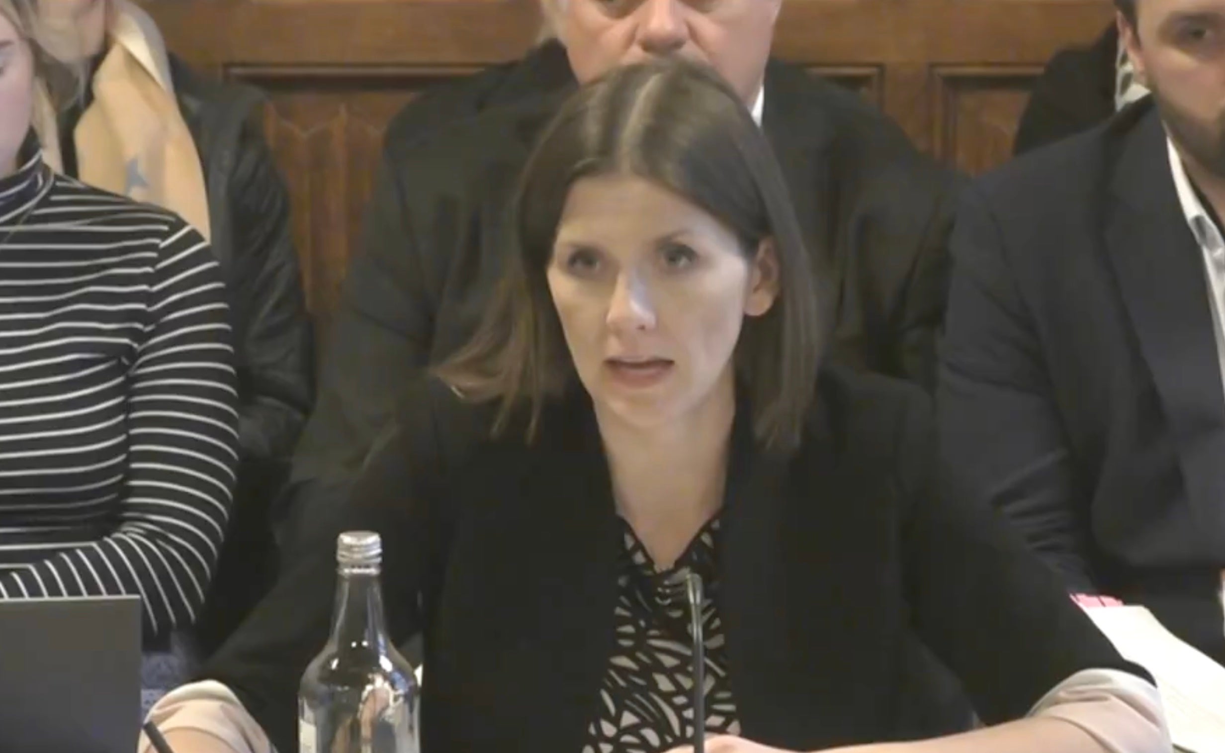 Michelle Donelan speaking to a parliamentary select committee