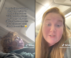 Woman calls out plane passenger for sending a rude text about her weight 