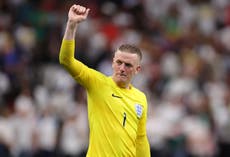 Jordan Pickford eager to celebrate more ‘massive’ clean sheets for England