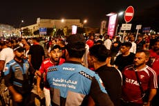 Morocco vs Spain World Cup game sees riot police deployed outside stadium