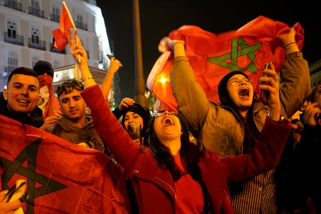 WCup Spain Morocco Soccer Fans