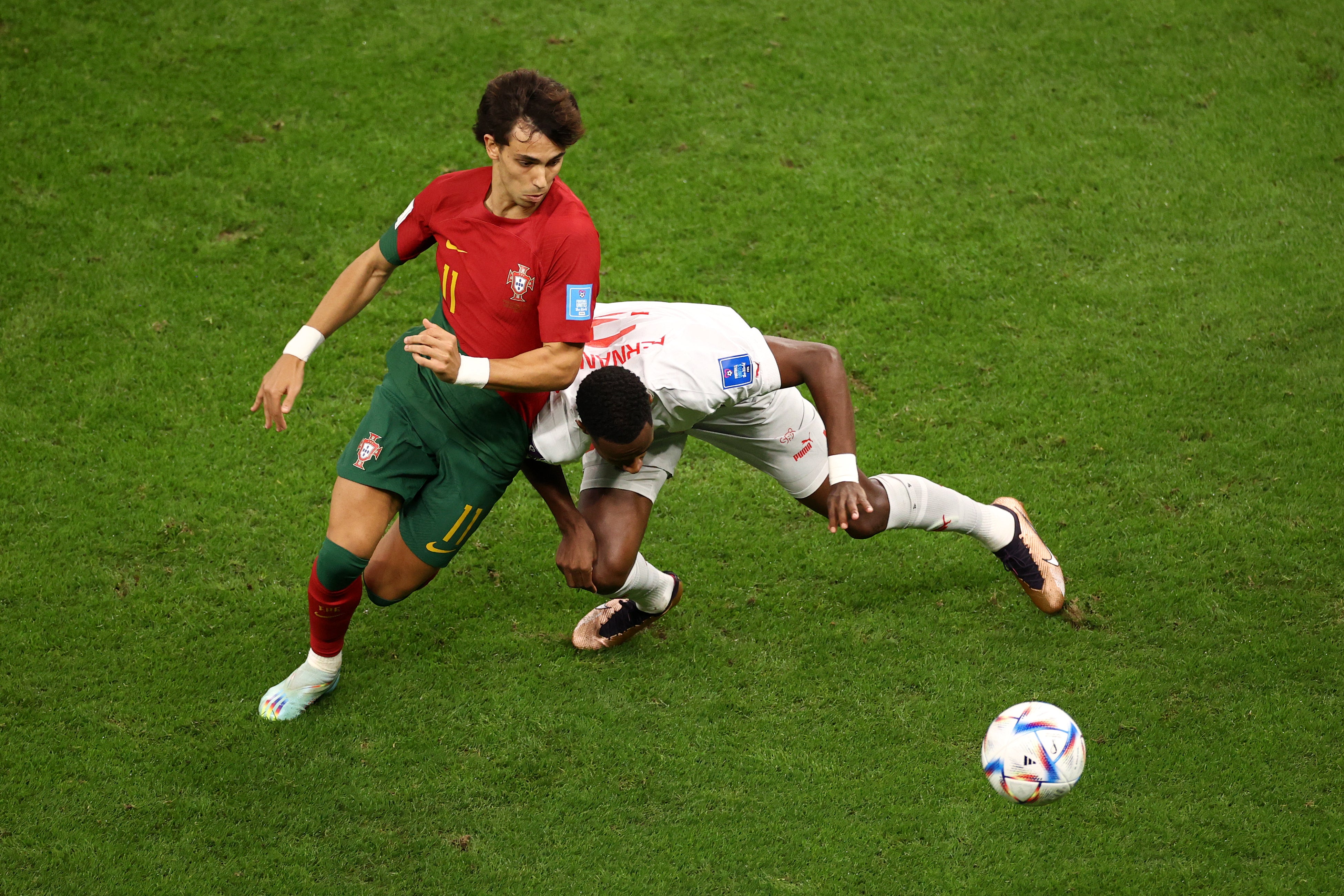 Portugal's forward Joao Felix runs with the ball during the EURO 2024  News Photo - Getty Images