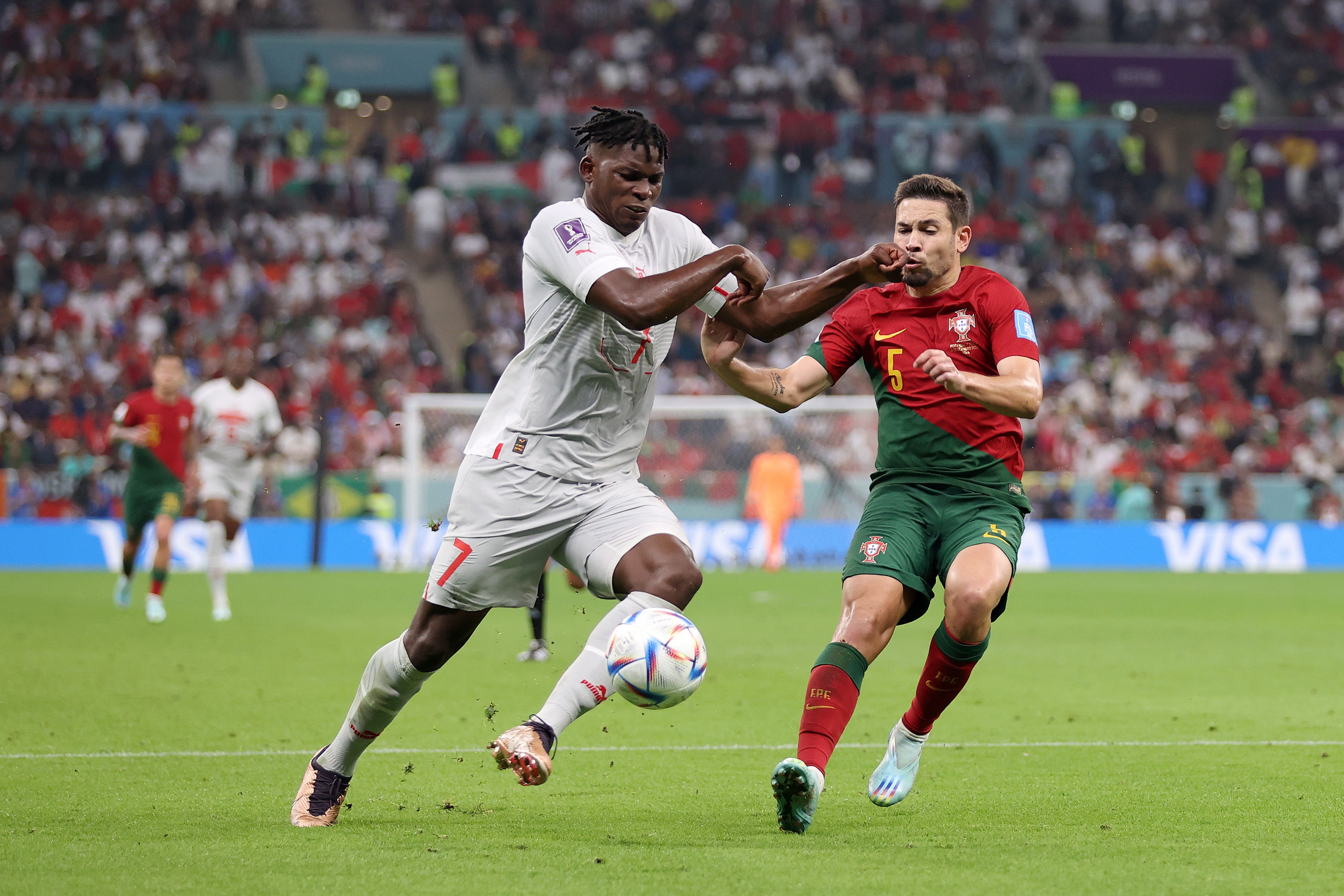 Breel Embolo was one of Switzerland’s better performers on the night