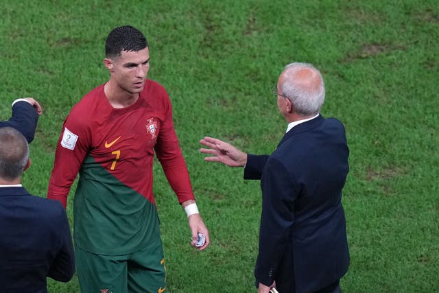 Portugal’s Cristiano Ronaldo’s World Cup role appears to have been re-evaluated (Peter Byrne/PA)