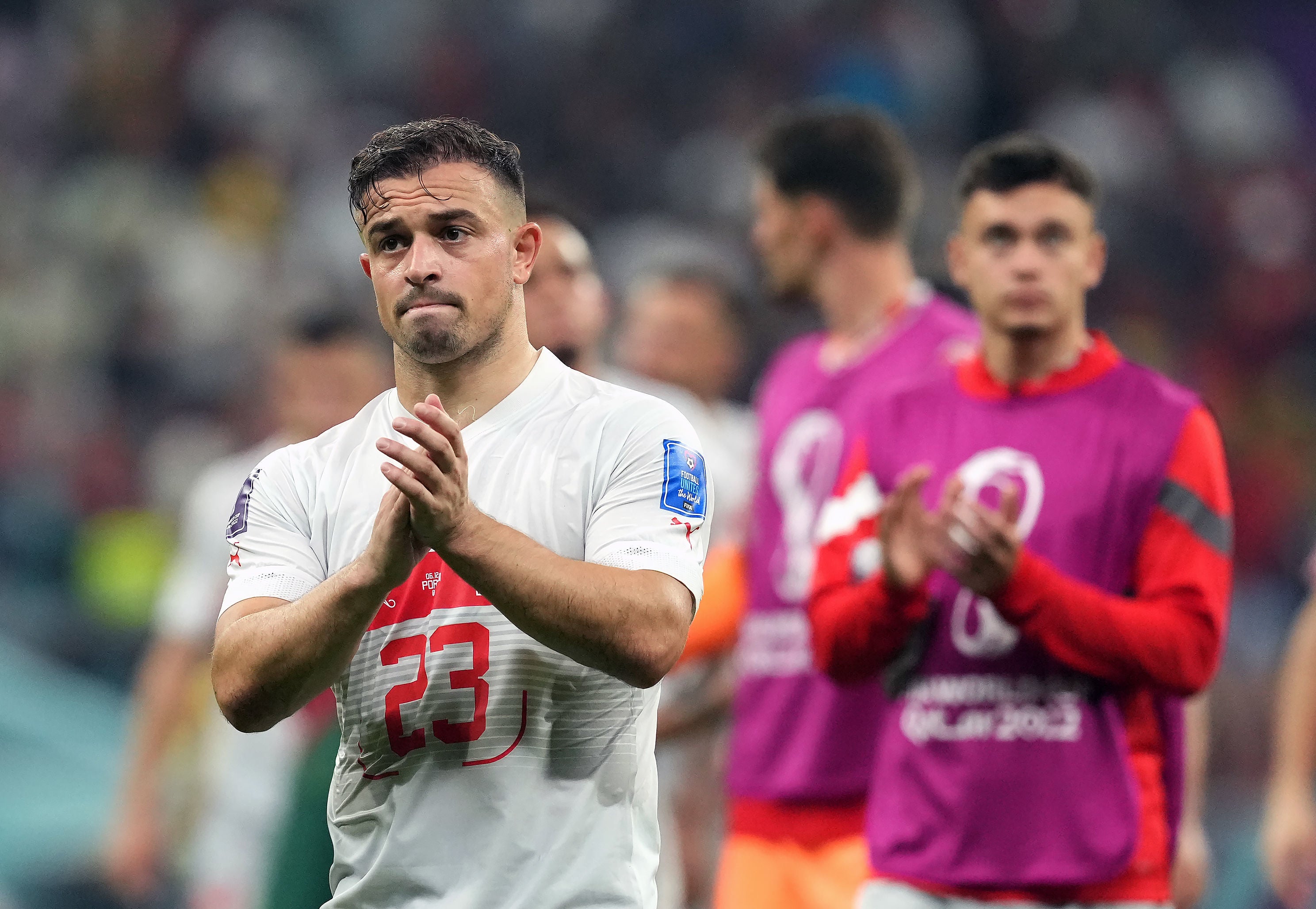 Xherdan Shaqiri apologises to Switzerland fans after World Cup thrashing by Portugal