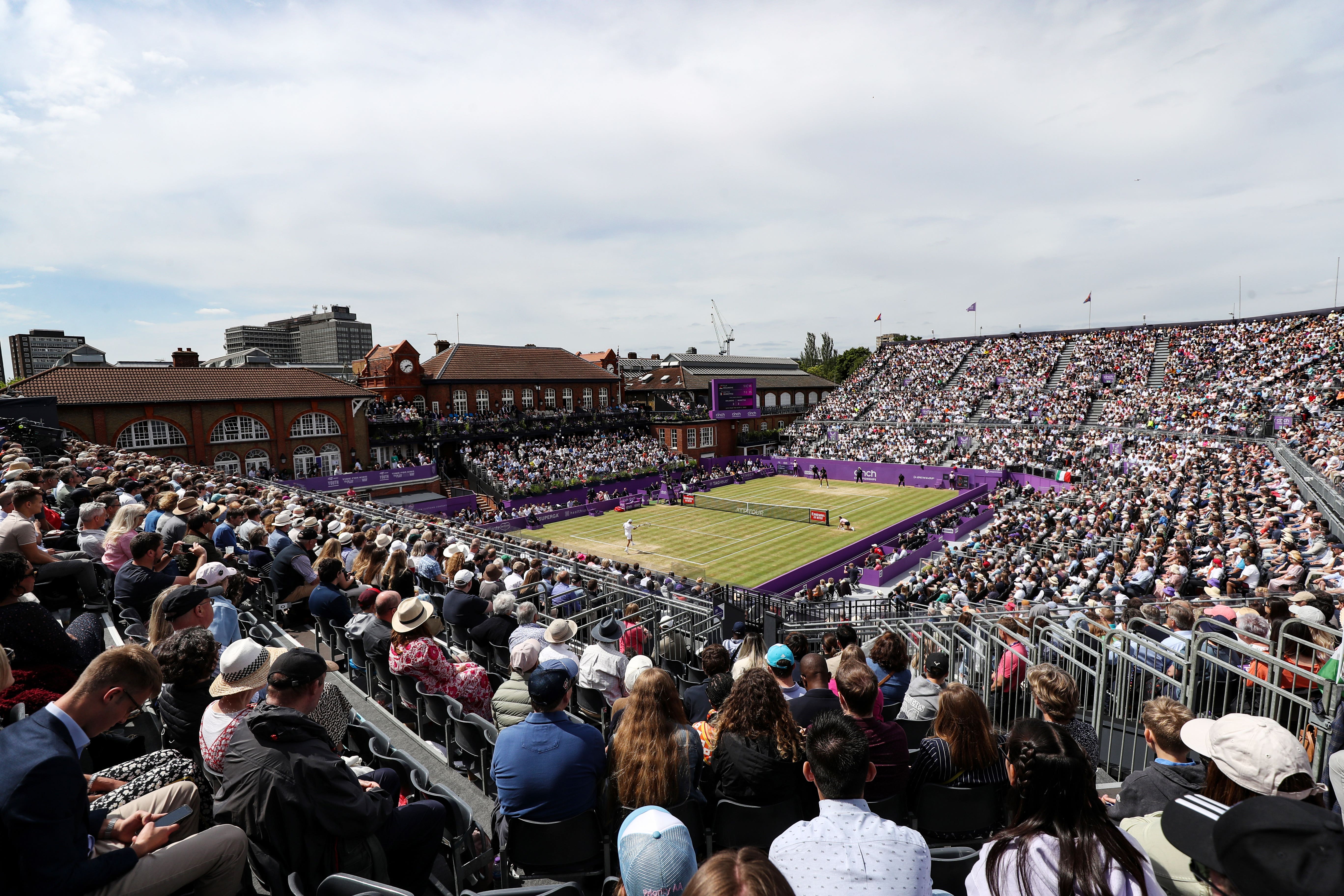 Russian and Belarusian players were banned from Queen’s Club (Bradley Collyer/PA)