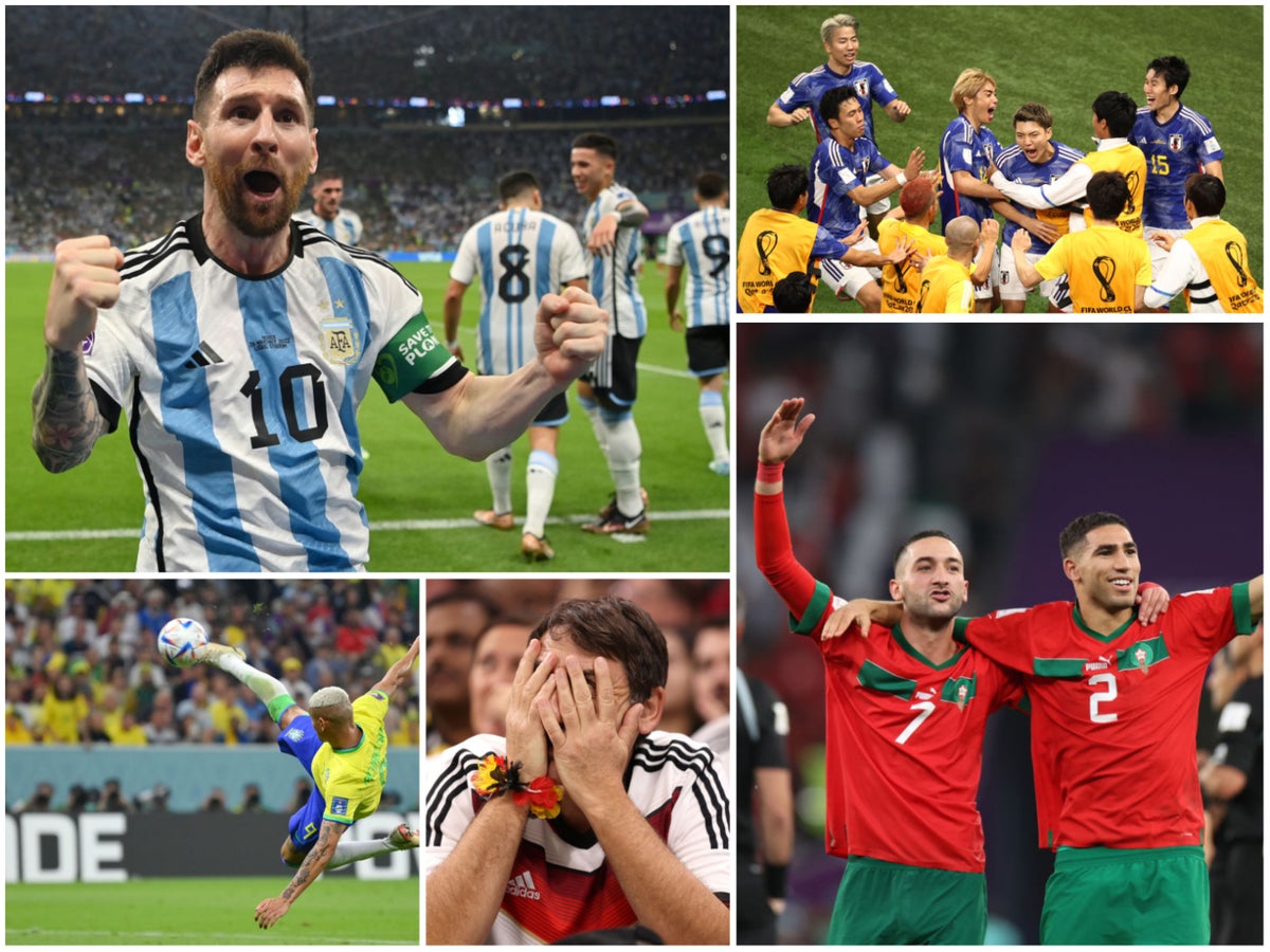 World Cup: The best moments so far from Lionel Messi magic and shock upsets  to group stage drama | The Independent