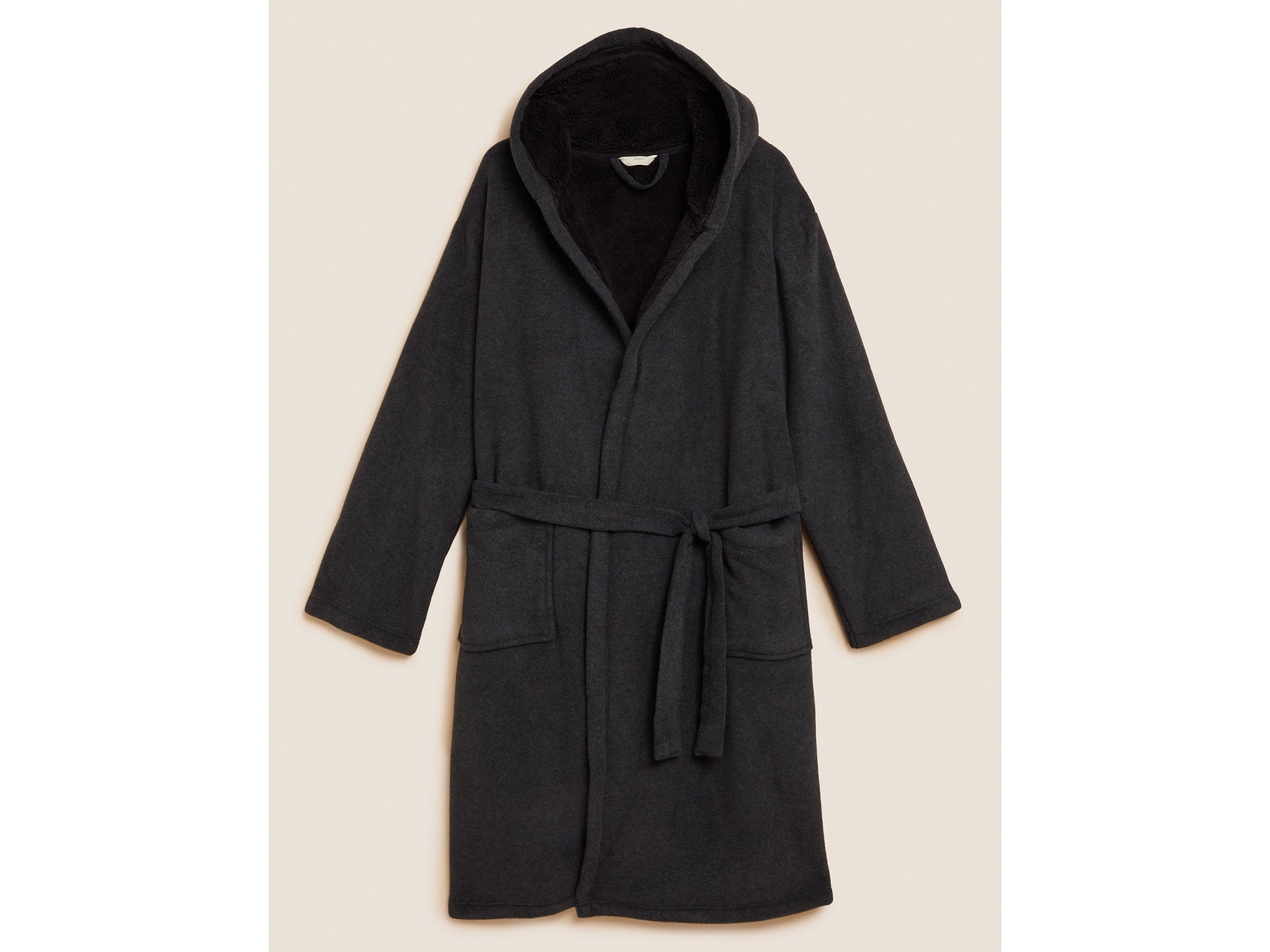 M&S fleece supersoft hooded dressing gown