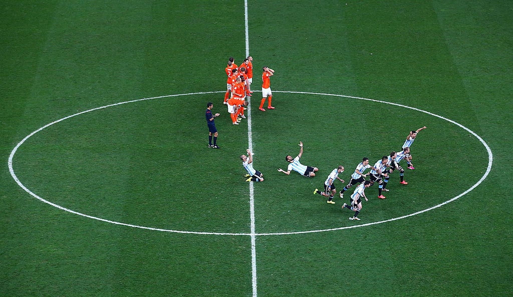 Argentina eliminated the Netherlands on penalties to advance to the 2014 final