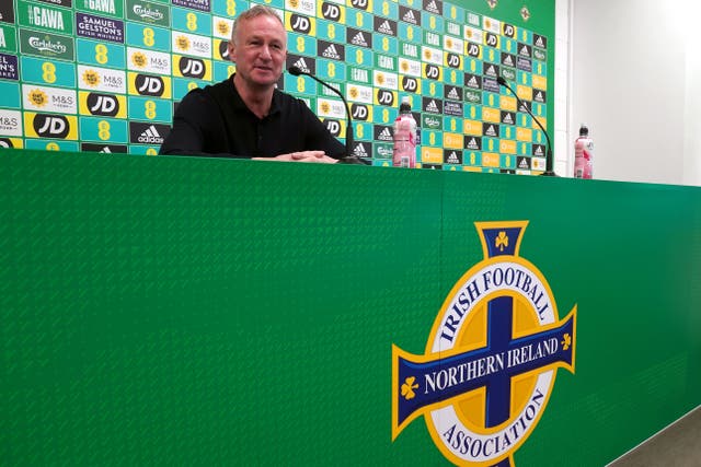 Michael O’Neill is back in the hotseat at Windsor Park (Brian Lawless/PA)