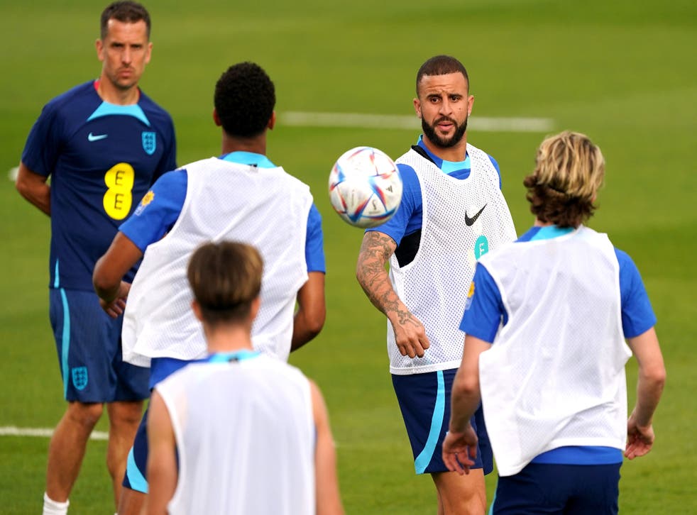 Today at the World Cup: Kyle Walker getting ready to stop Kylian Mbappe | The Independent