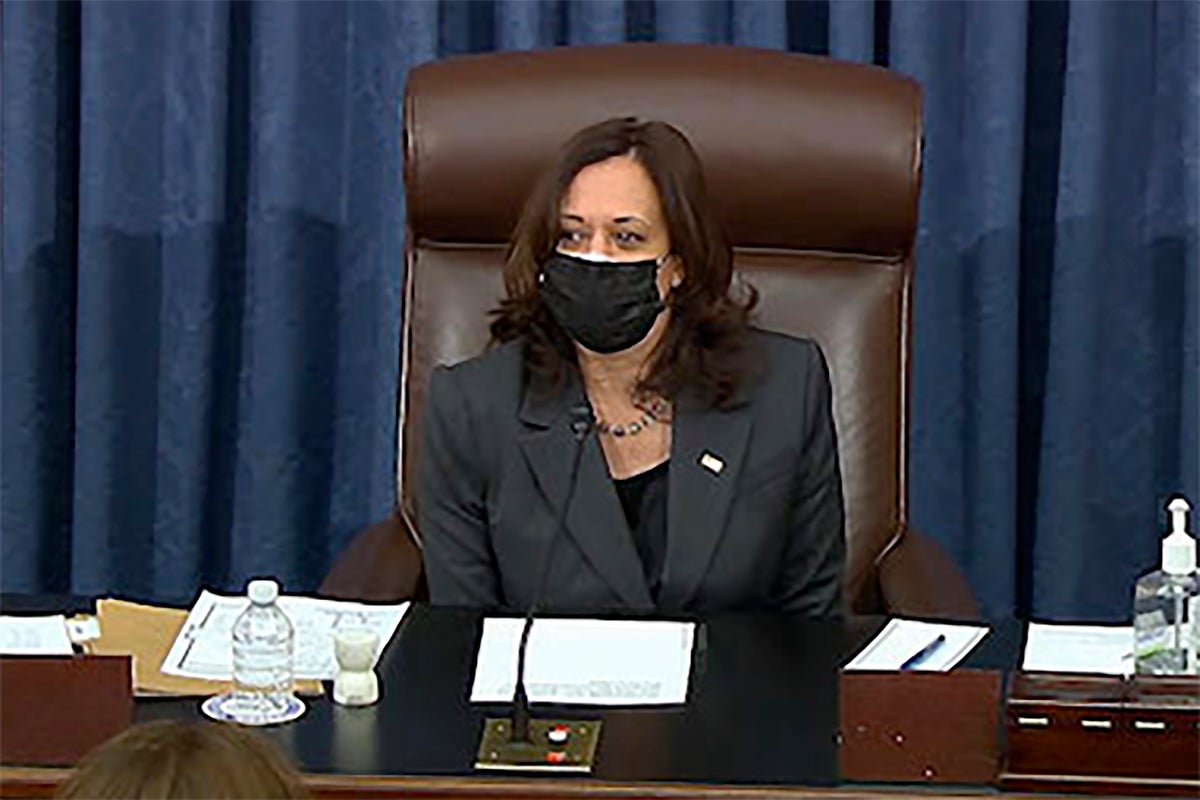 Georgia vote gives Harris reprieve as Senate tiebreaker | The Independent