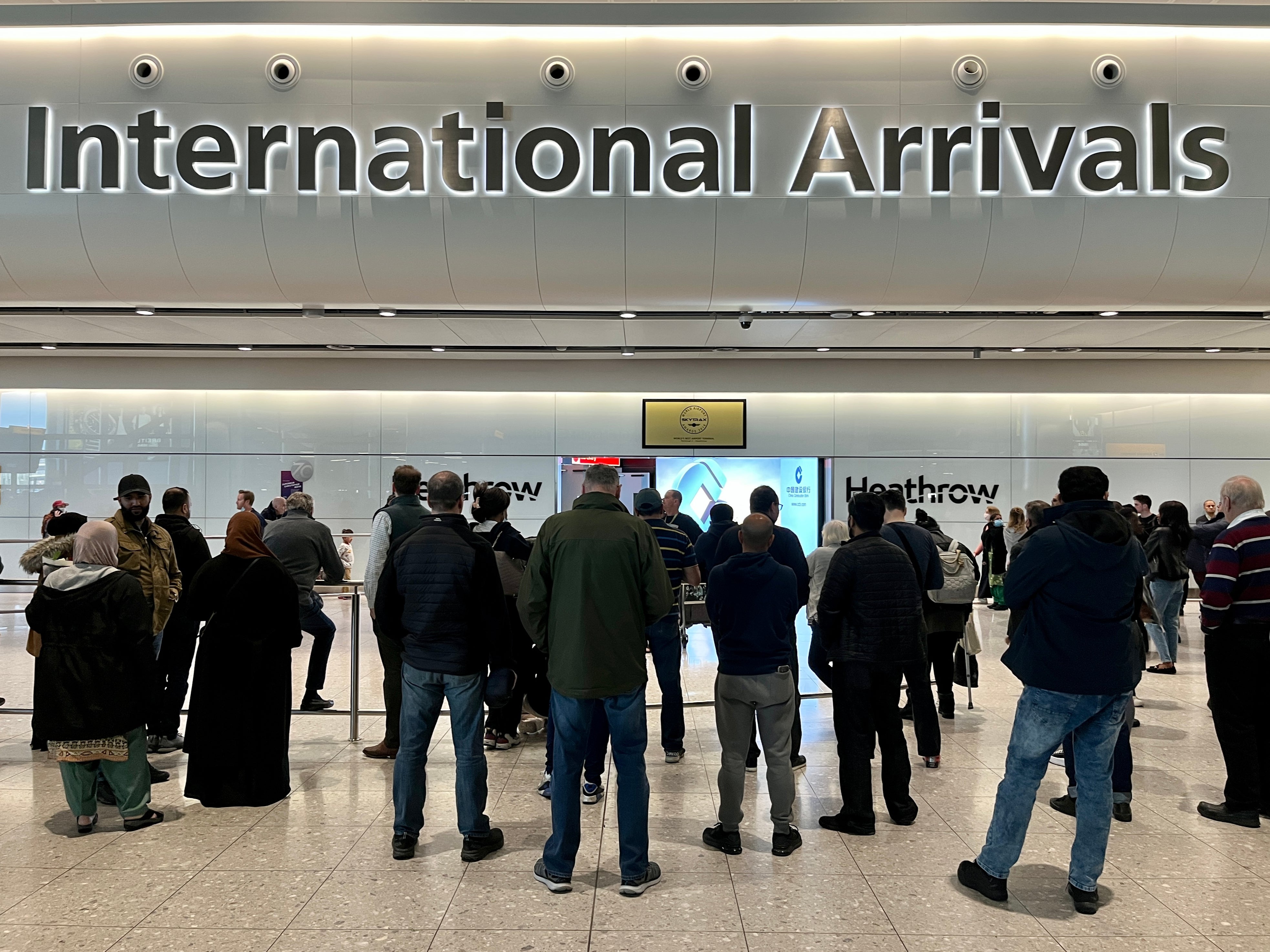 Waiting game: International Arrivals at London Heathrow Terminal 5