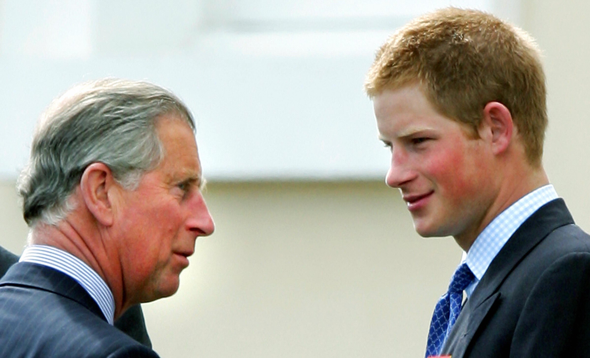 King Charles and Prince Harry in 2005