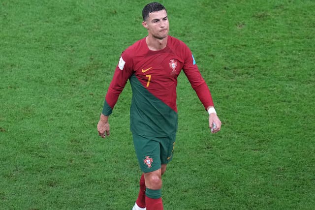 Cristiano Ronaldo has not threatened to quit the World Cup, according to the Portuguese Football Federation (Peter Byrne/PA)